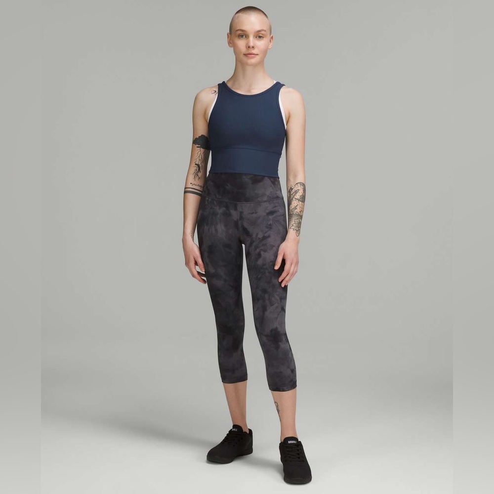 Lululemon Power Pivot Ribbed Tank Top Mineral Blue - Picture 5 of 5